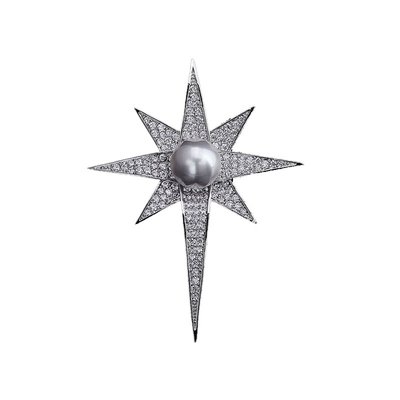 Брошка "зірка" ювелірна 487 K19J487 фото