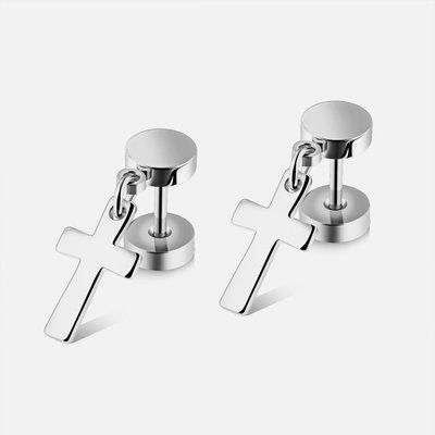 Серьги на закрутках кресты арт.20NZ077-s 20NZ077-s фото
