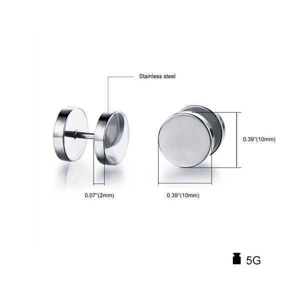 Сережки на закрутках тунель арт.20NZ146-s 20NZ146-s фото