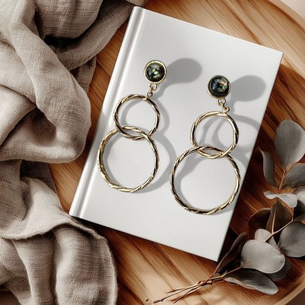 Серьги из стали кольца арт.20JP088 20JP088 фото